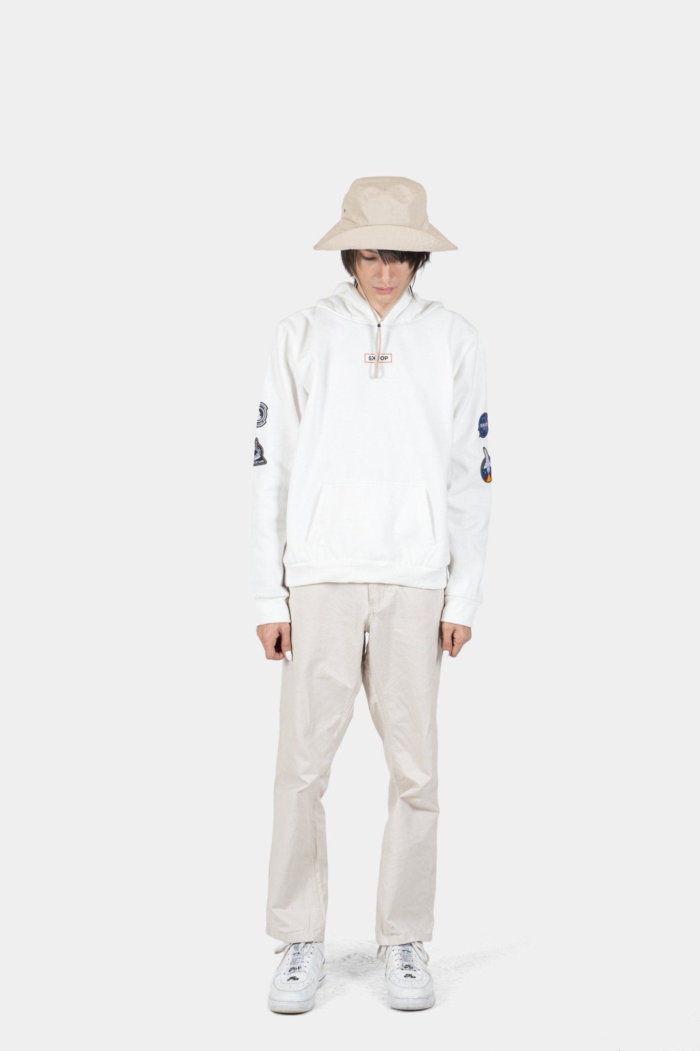 Universe - White Gravity Hoodie - SKOOP