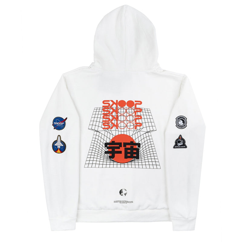 Universe - White Gravity Hoodie - SKOOP