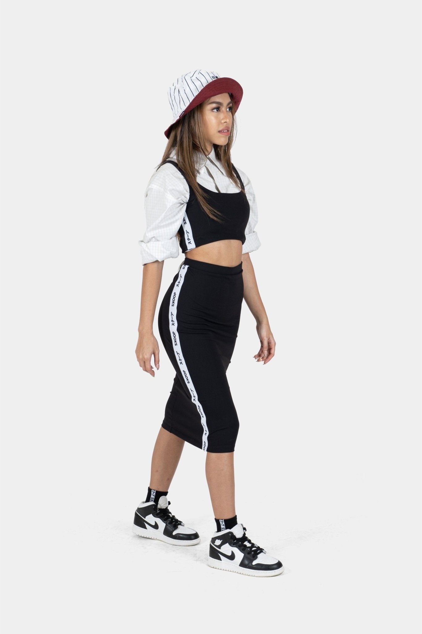 Essentials - Pencil Skirt - Blackberry - SKOOP