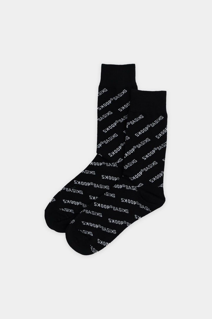 SKOOP® BASIKS PATTERN Socks Black - SKOOP Kommunity