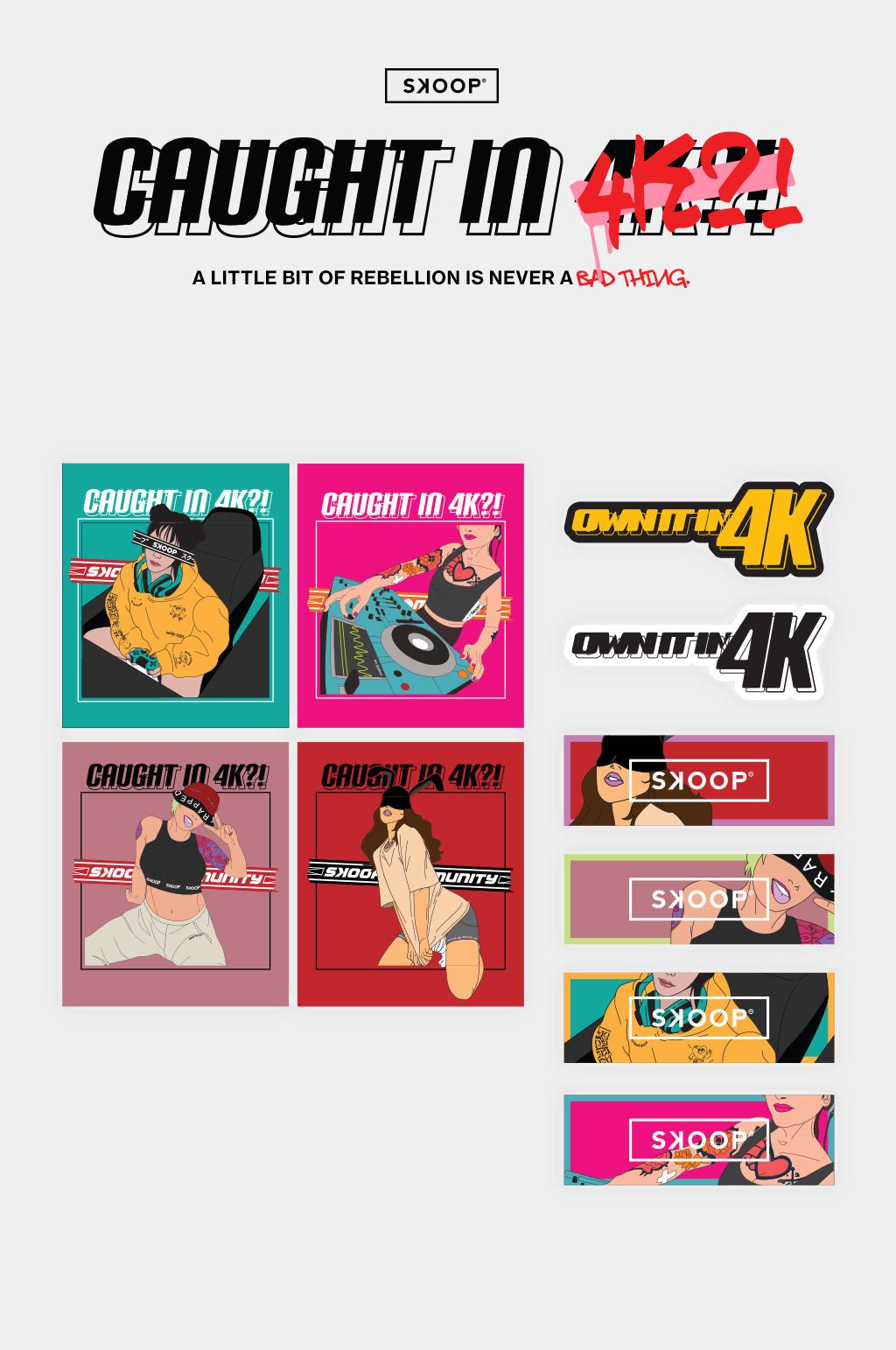 SKOOP® Caught in 4k Sticker Pack - SKOOP