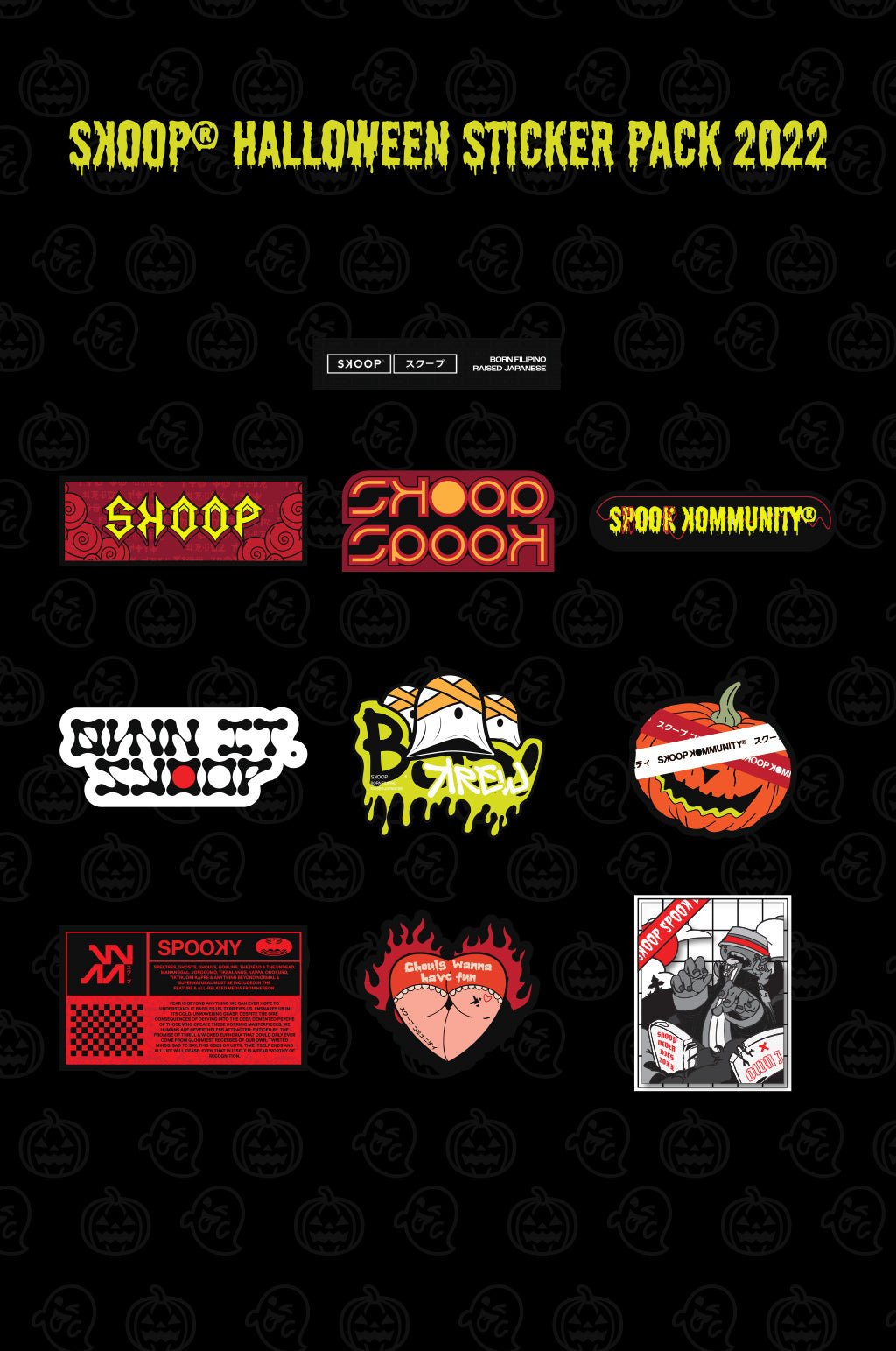 SPOOKREW Halloween Sticker Booster Pack - SKOOP