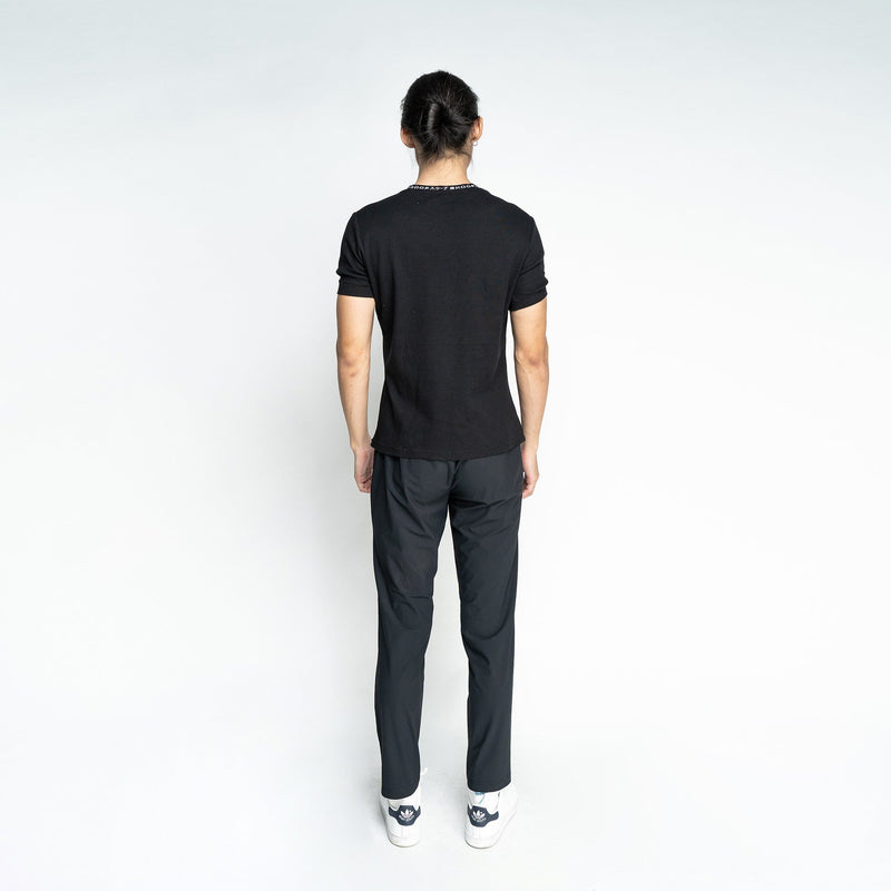 Signature Black Waffle Pocket Tee - SKOOP