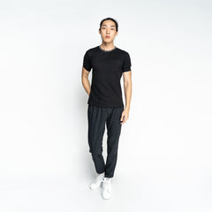 Signature Black Waffle Pocket Tee - SKOOP