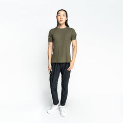 Signature Army Green Waffle Tee - SKOOP
