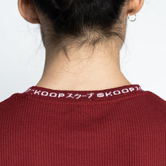 Signature Burgundy Waffle Pocket Tee - SKOOP