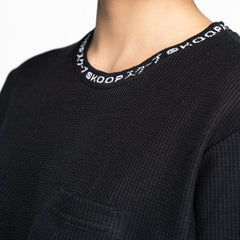 Signature Black Waffle Pocket Tee - SKOOP
