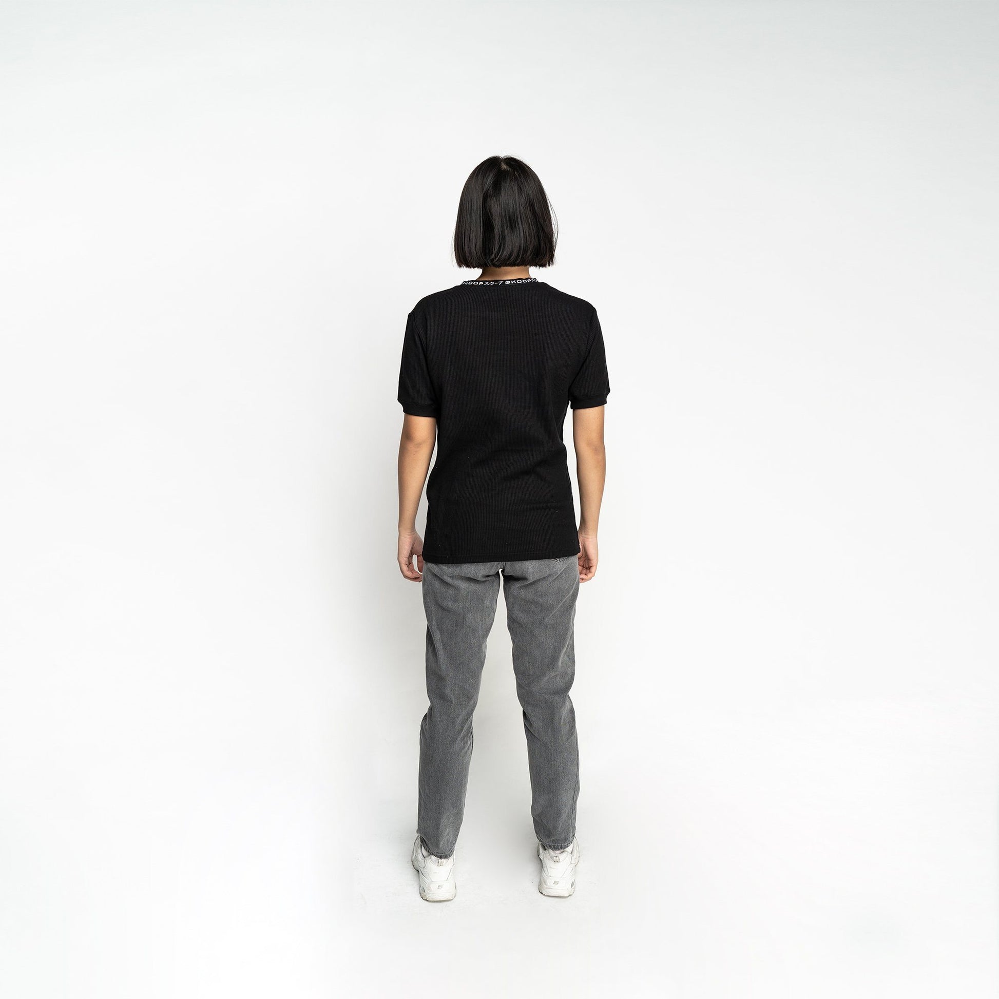 Signature Black Waffle Pocket Tee - SKOOP