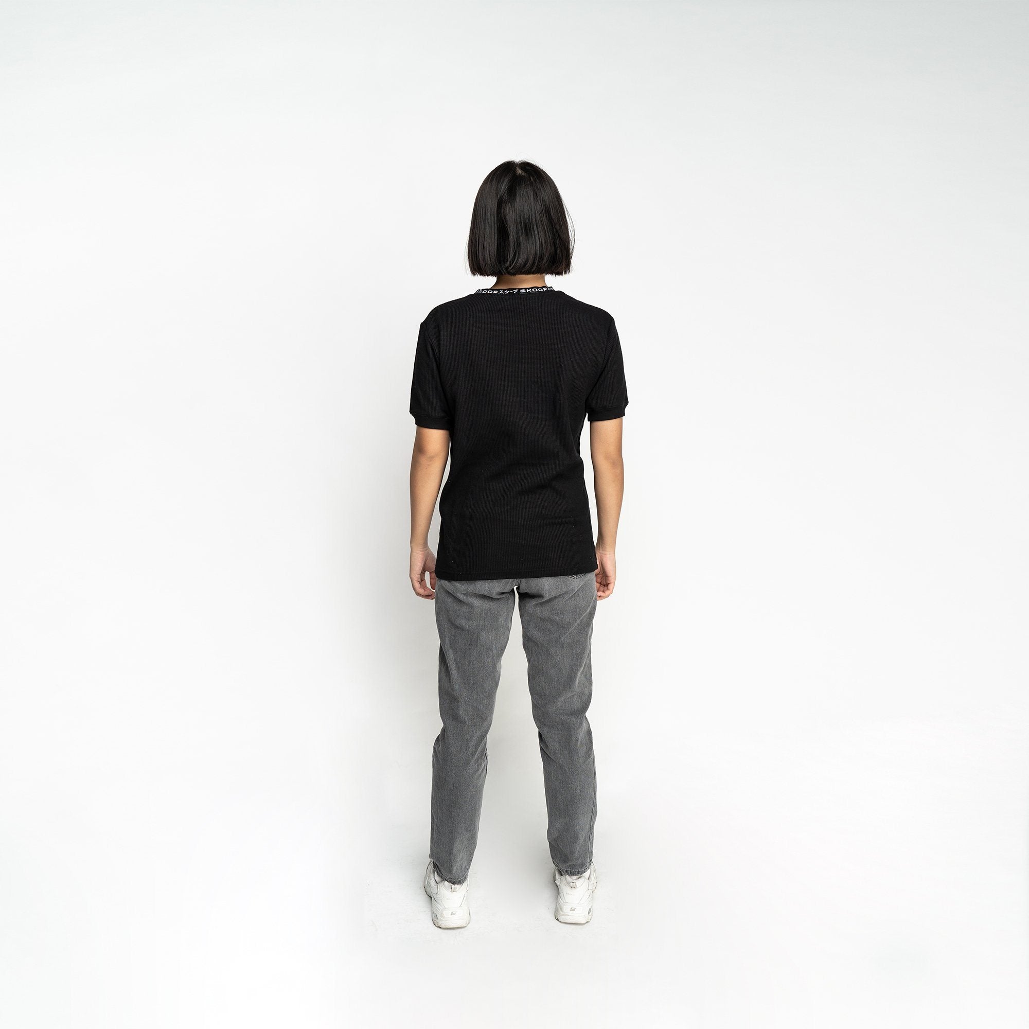 Signature Black Waffle Pocket Tee - SKOOP
