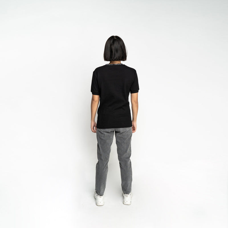 Signature Black Waffle Pocket Tee - SKOOP