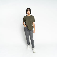 Signature Army Green Waffle Tee - SKOOP